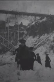 Poster Crossing Ice Bridge at Niagara Falls 1904