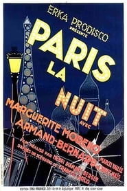 Poster Paris la nuit