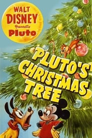 Poster Micky und Pluto feiern Weihnachten