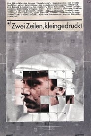 Poster Zwei Zeilen, kleingedruckt