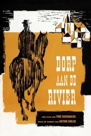 Poster Dorp aan de rivier