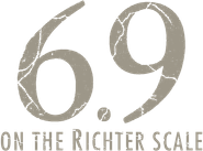 6.9 on the Richter Scale Logo