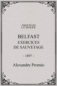 Poster Belfast, exercices de sauvetage 1897