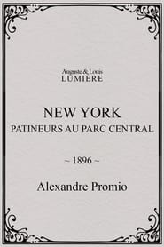 Poster New York, patineurs au Parc central 1896