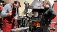 Blacksmithing and Woodturning