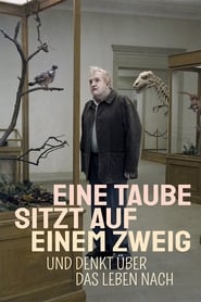 Poster Eine Taube sitzt auf einem Zweig und denkt über das Leben nach