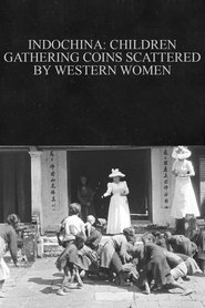 Poster Indochina: Children Gathering Coins Scattered by Western Women 1899