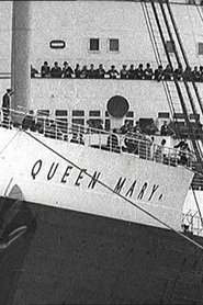 Poster RMS Queen Mary Leaves the Clyde 1936