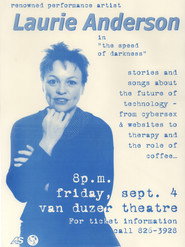 Laurie Anderson: The Speed Of Darkness