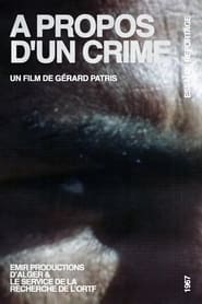 Poster A Propos D'Un Crime