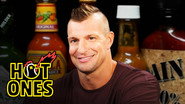 Rob Gronkowski Breaks the Gronk-O-Meter While Eating Spicy Wings