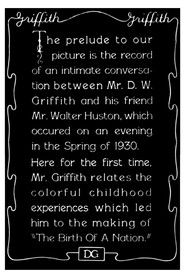 1930 Prelude to "The Birth of a Nation"