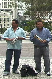 Asking the Repentistas – Peneira & Sonhador – to remix my octopus works