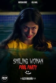 Poster Smiling Woman Pool Party