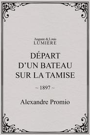 Poster Départ d’un bateau sur la Tamise