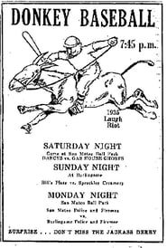 Poster Donkey Baseball