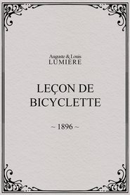 Poster Leçon de bicyclette 1896