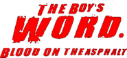 The Boy's Word: Blood on the Asphalt Logo