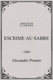 Poster Escrime au sabre 1898
