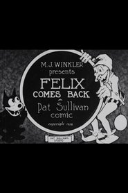 Poster Felix Comes Back 1922