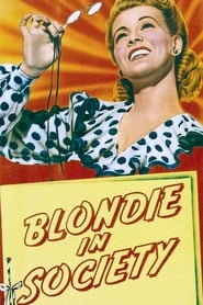 Blondie in Society постер