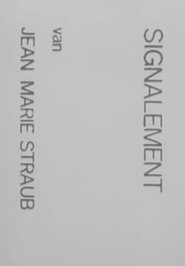Poster Signalement van Jean Marie Straub 1967