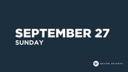 Sunday Service | September 27, 2026