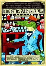 Poster De los reptiles-saurios en los cafés