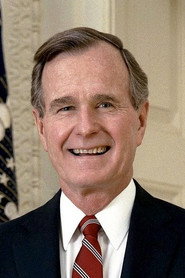 Actor George H. W. Bush din filmul The White House Effect (2024)