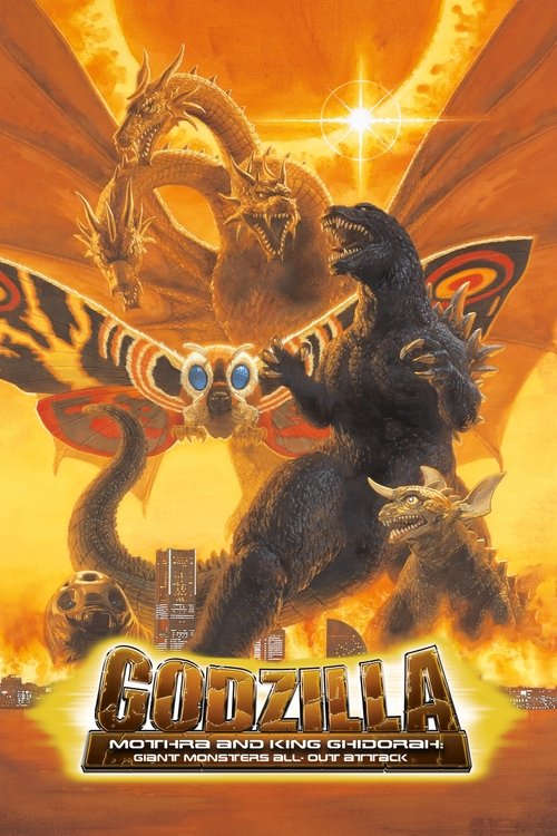 Godzilla, Mothra y King Ghidorah: Los monstruos gigantes al ataque. FHD