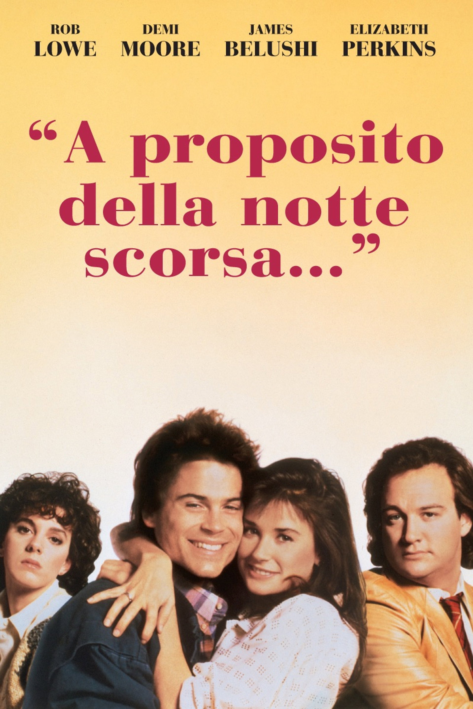 A proposito della notte scorsa...