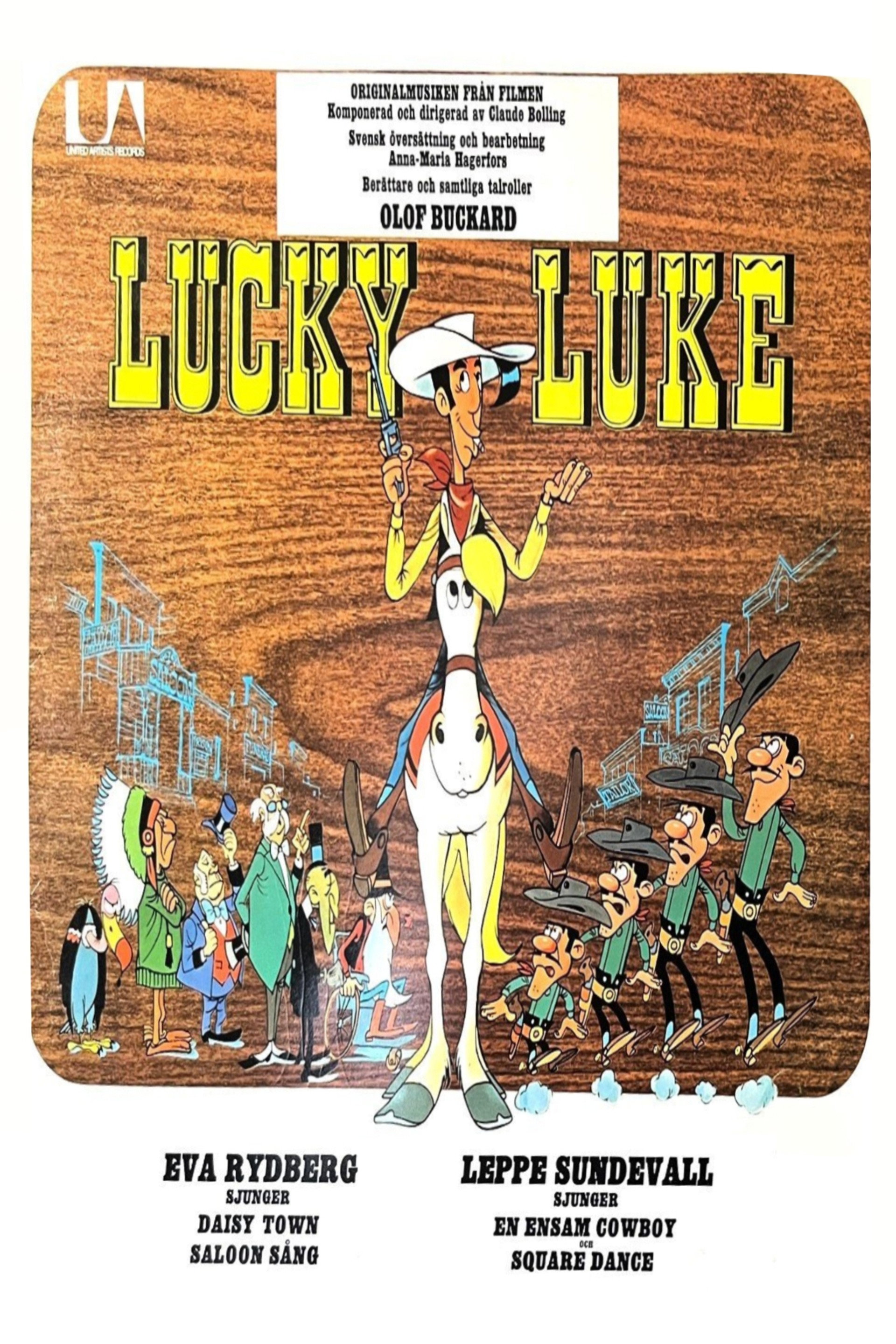 Lucky Luke rensar stan