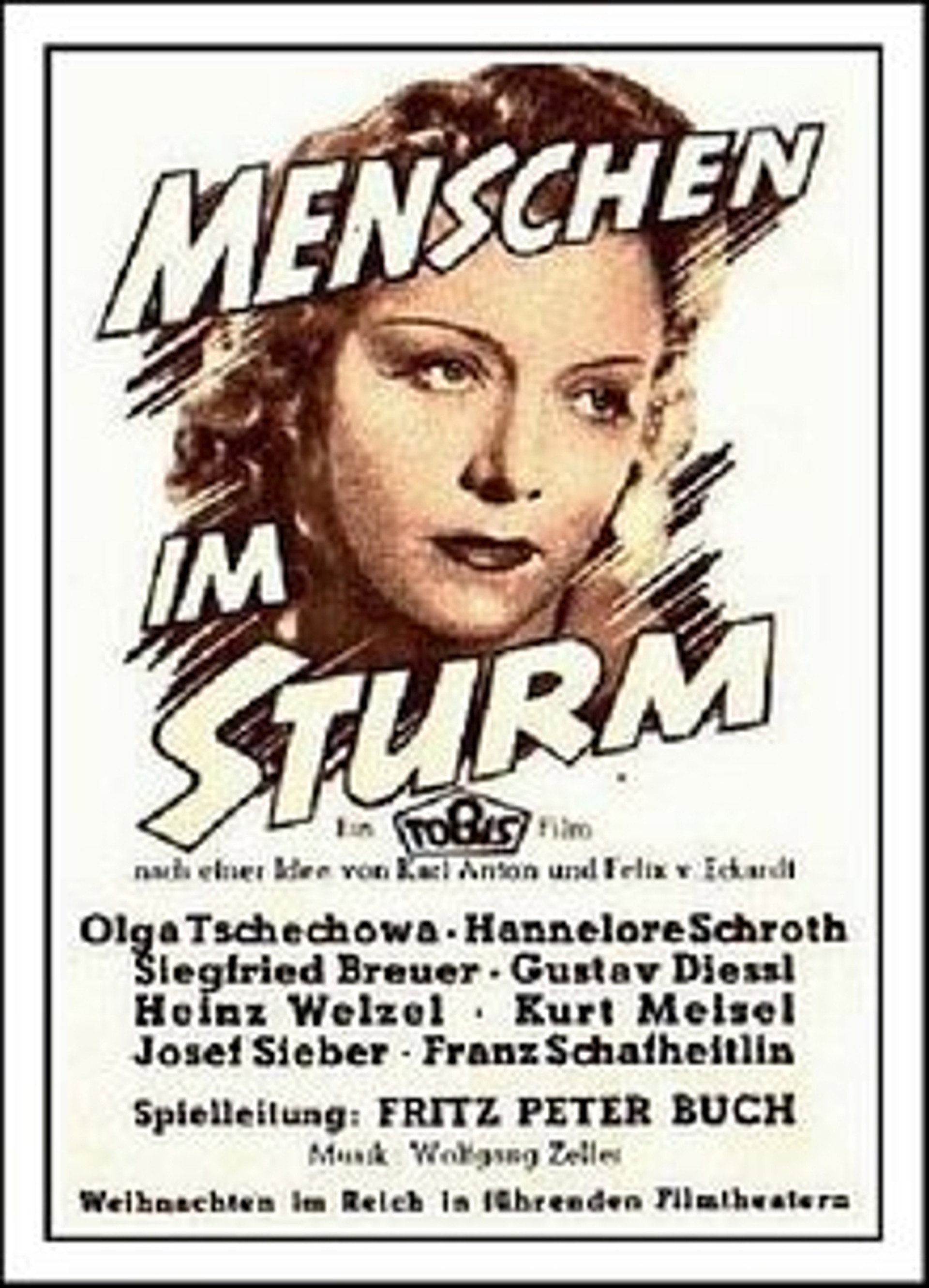 Menschen im Sturm