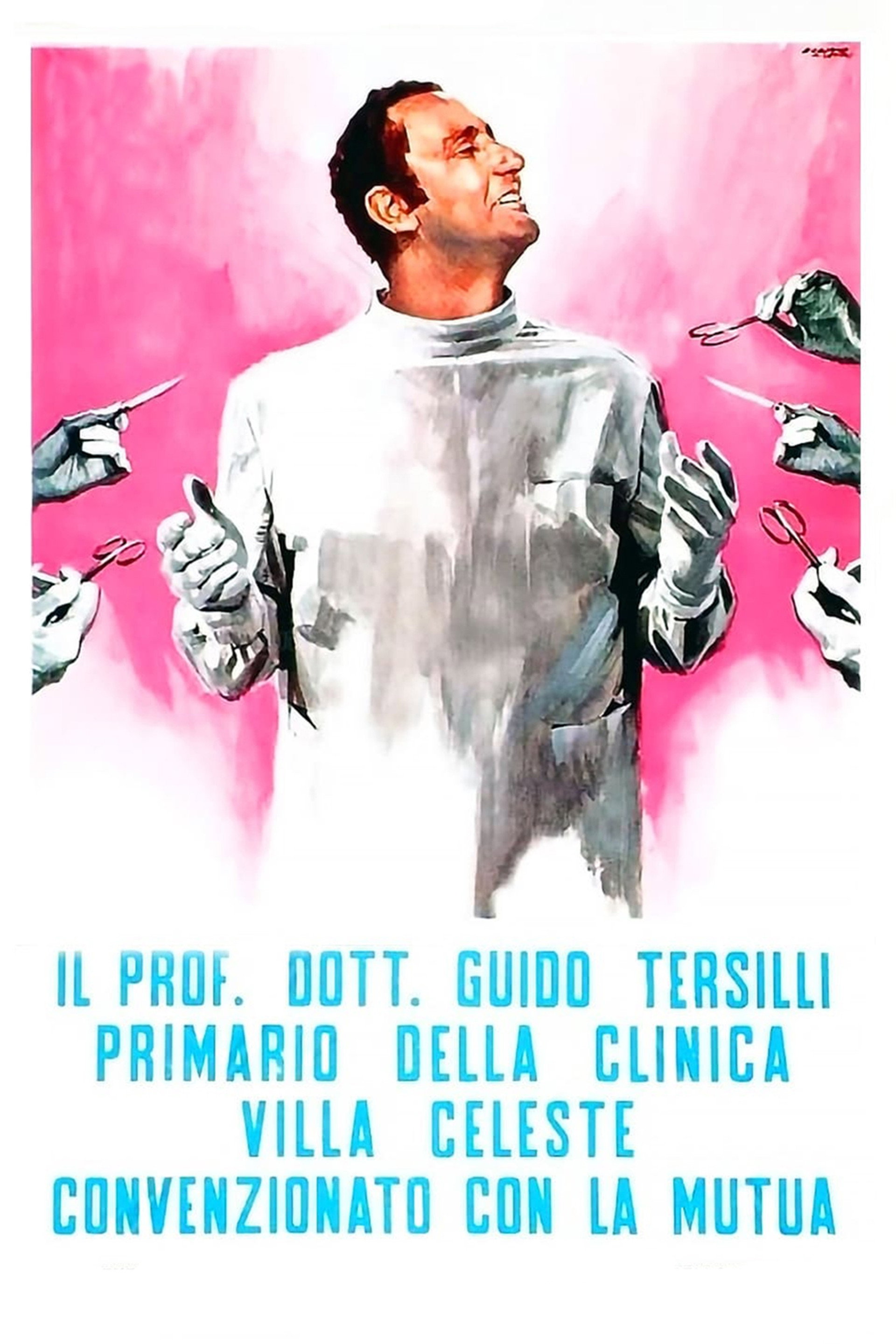 Il Prof. Dott. Guido Tersilli primario della Clinica Villa Celeste convenzionata con la Mutua