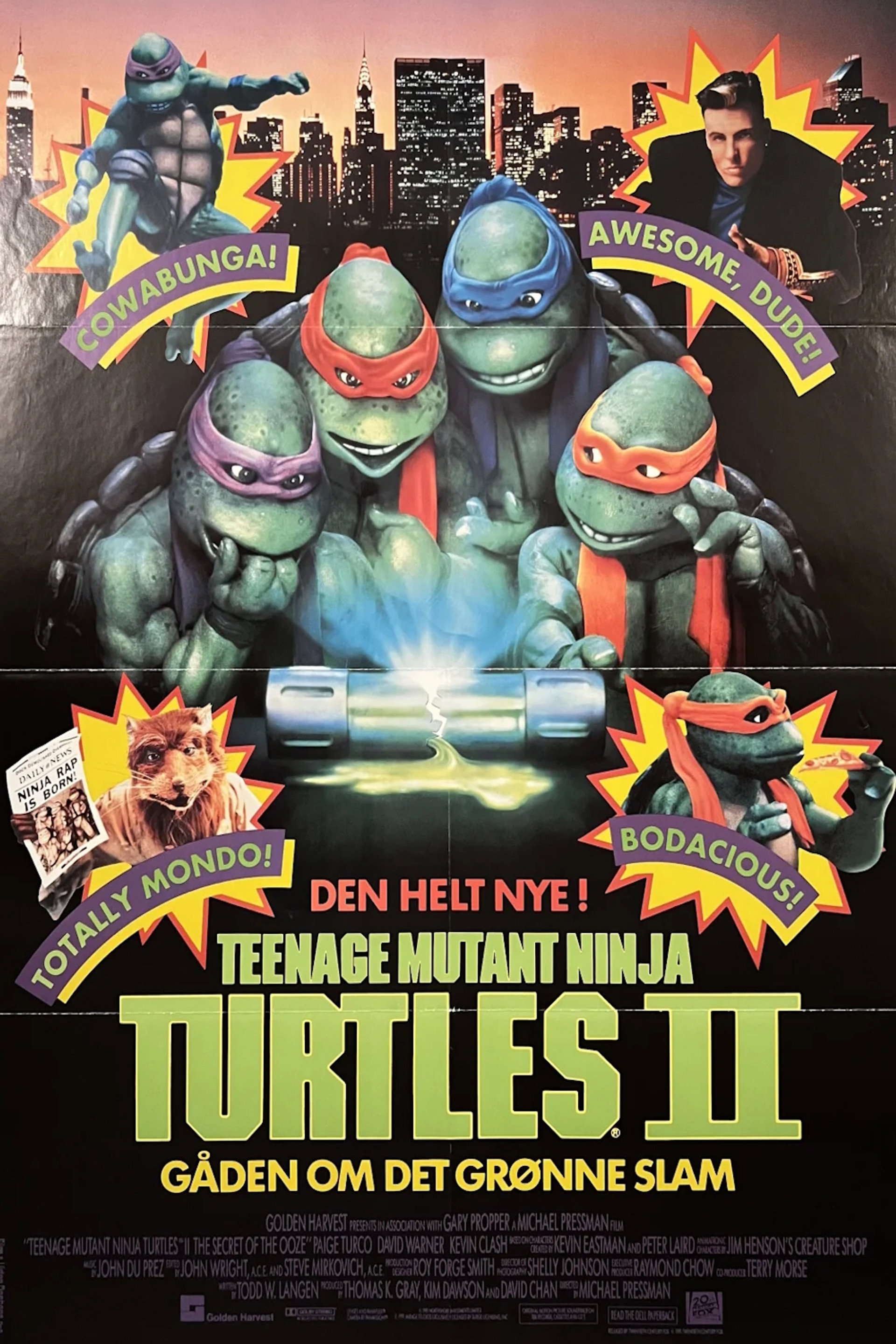 Teenage Mutant Ninja Turtles II: Gåden om det grønne slam