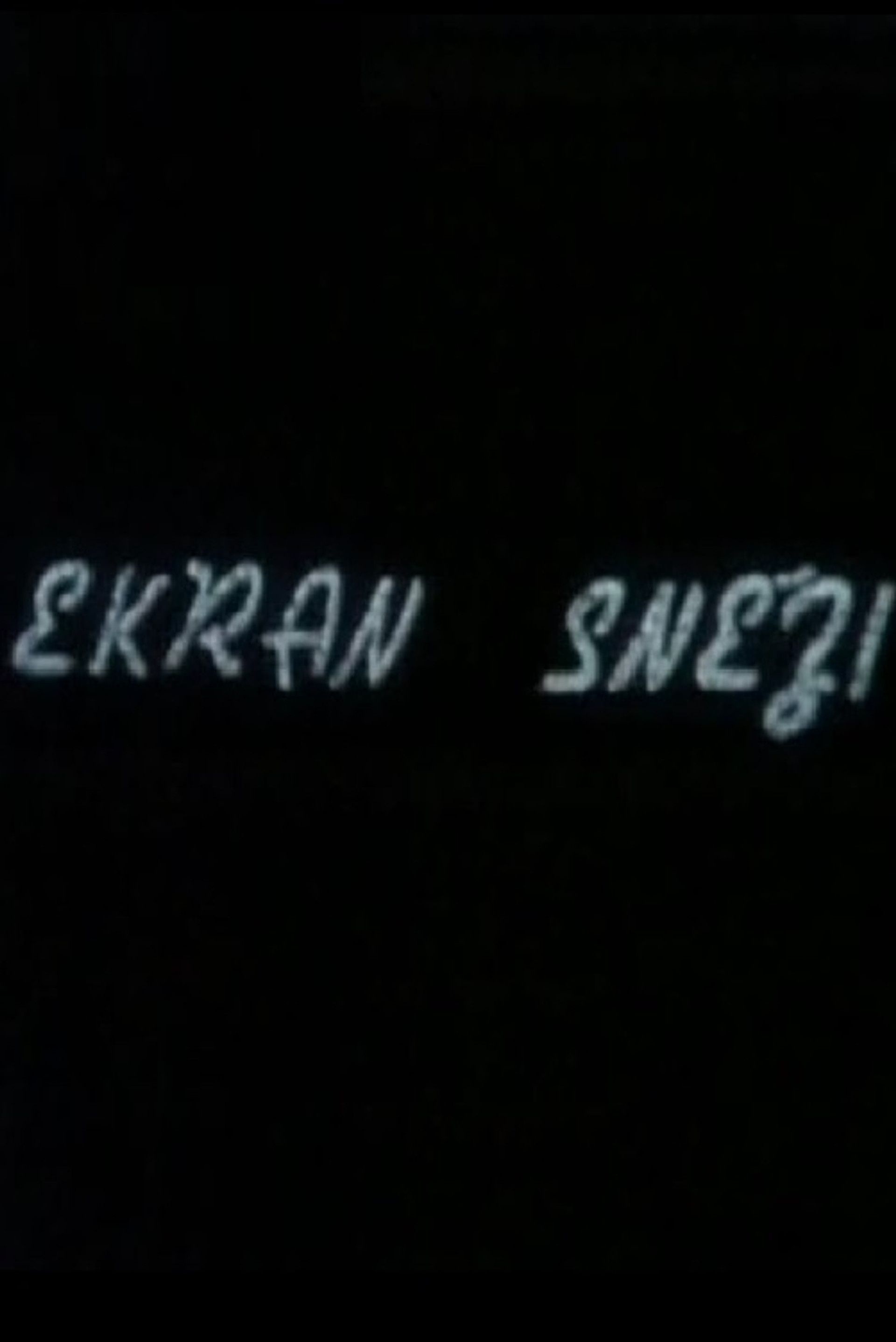 Ekran sneži