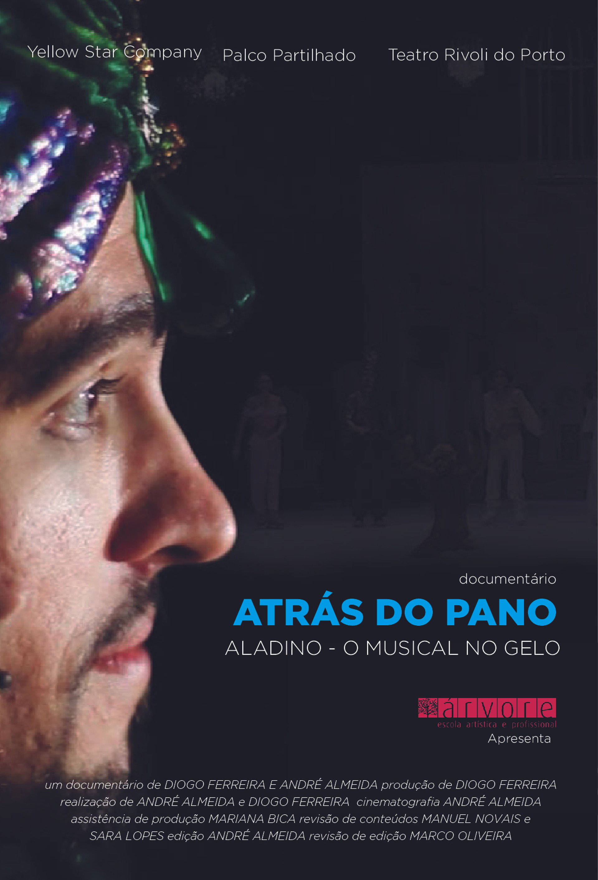Atrás do pano - Aladino o musical no gelo