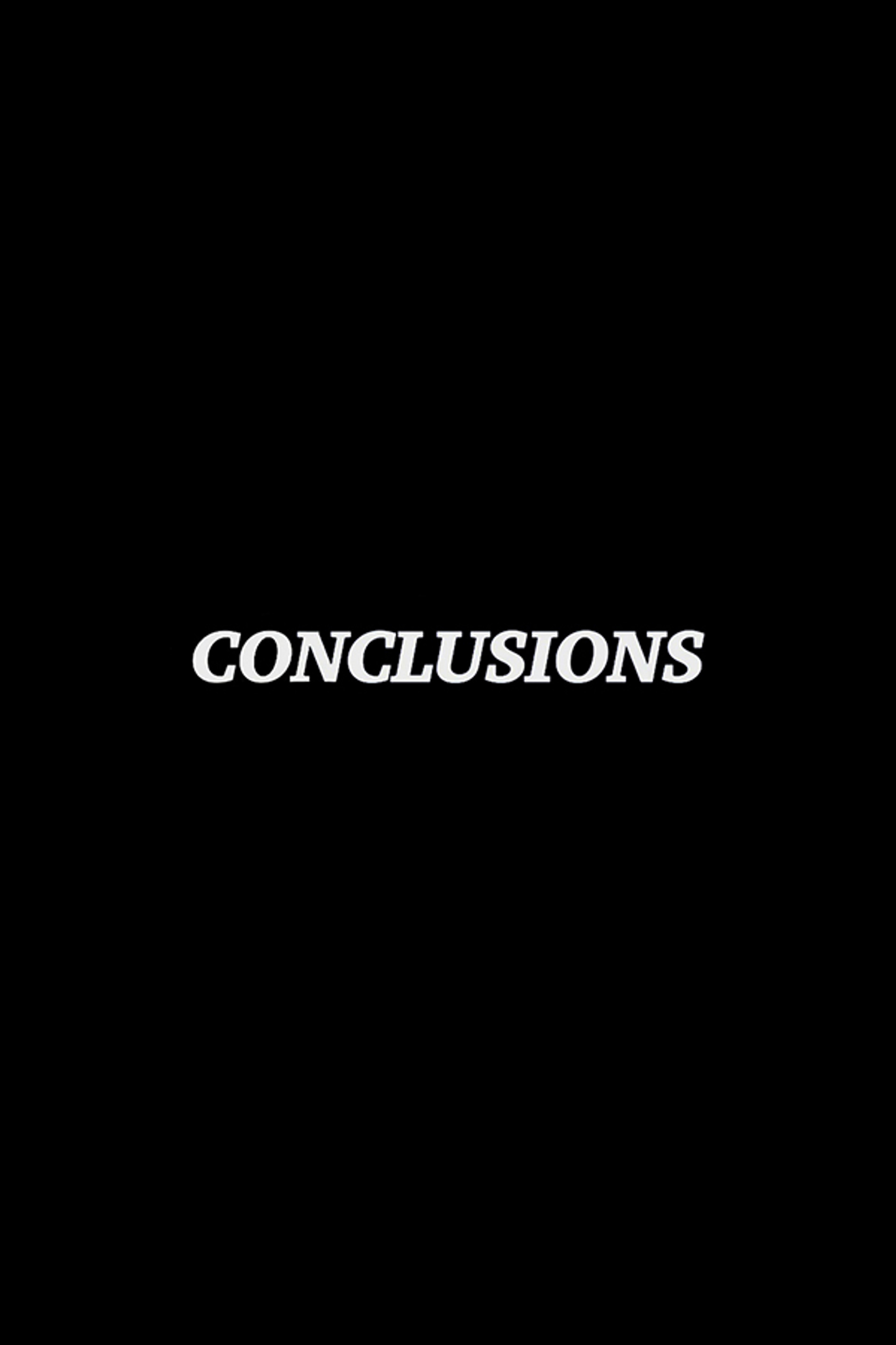 Conclusions