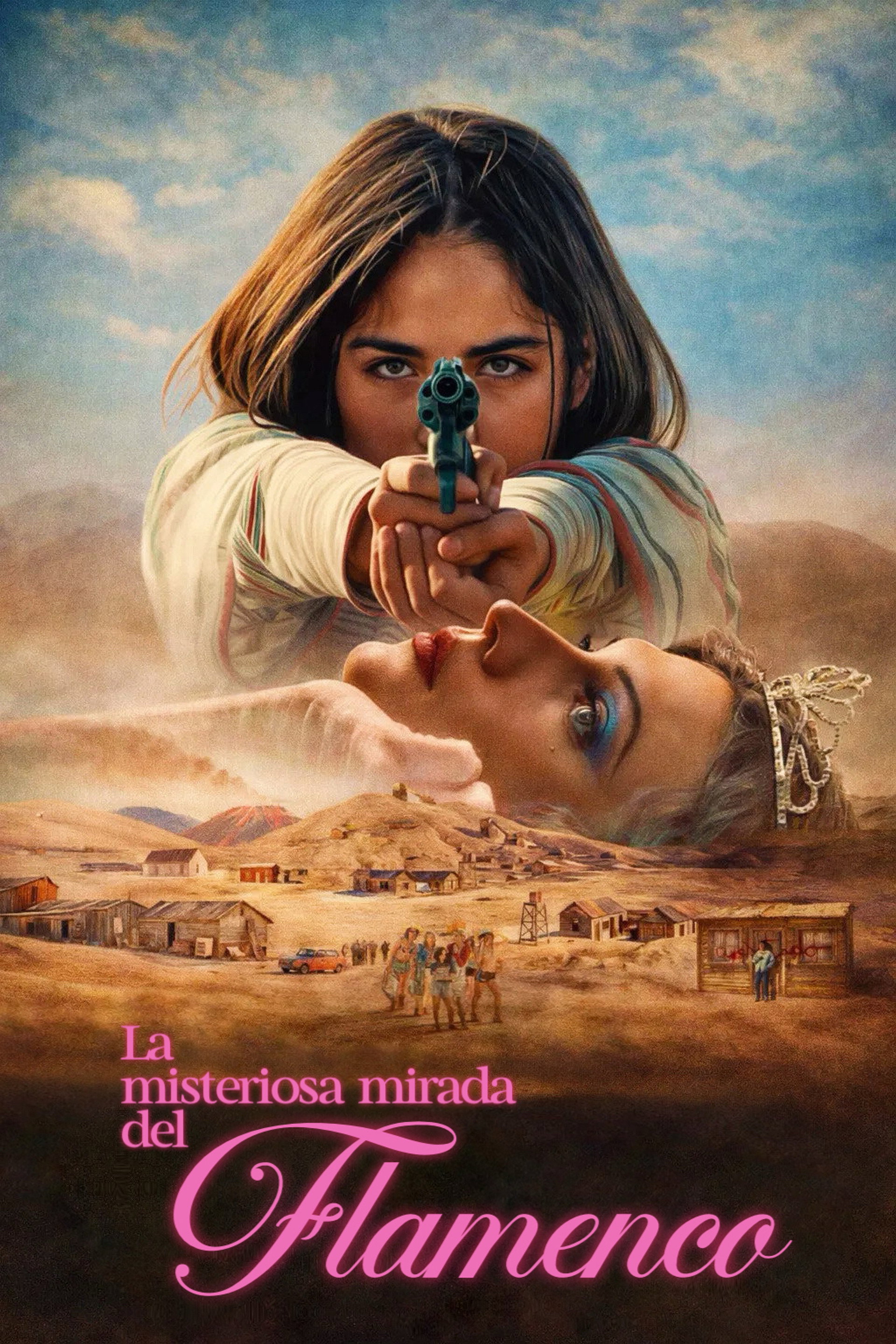Lo sguardo misterioso del fenicottero