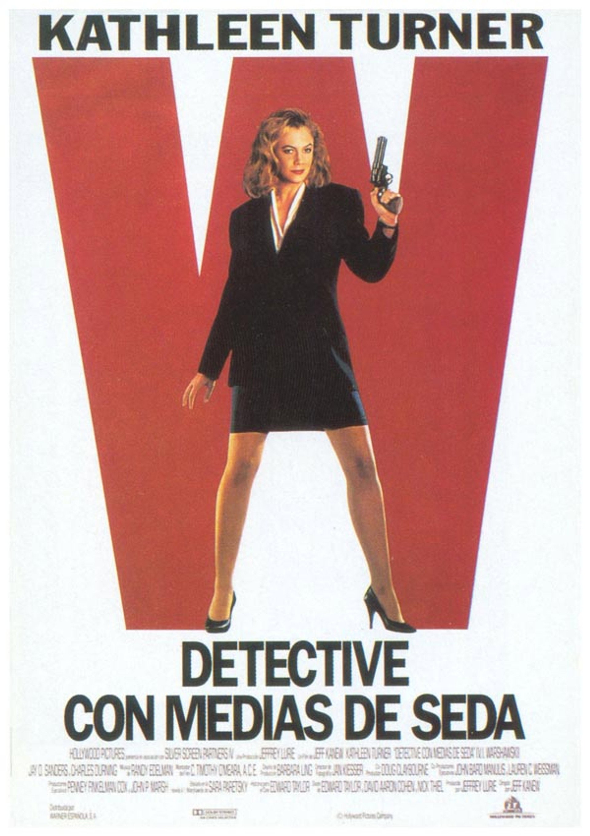 Detective con medias de seda