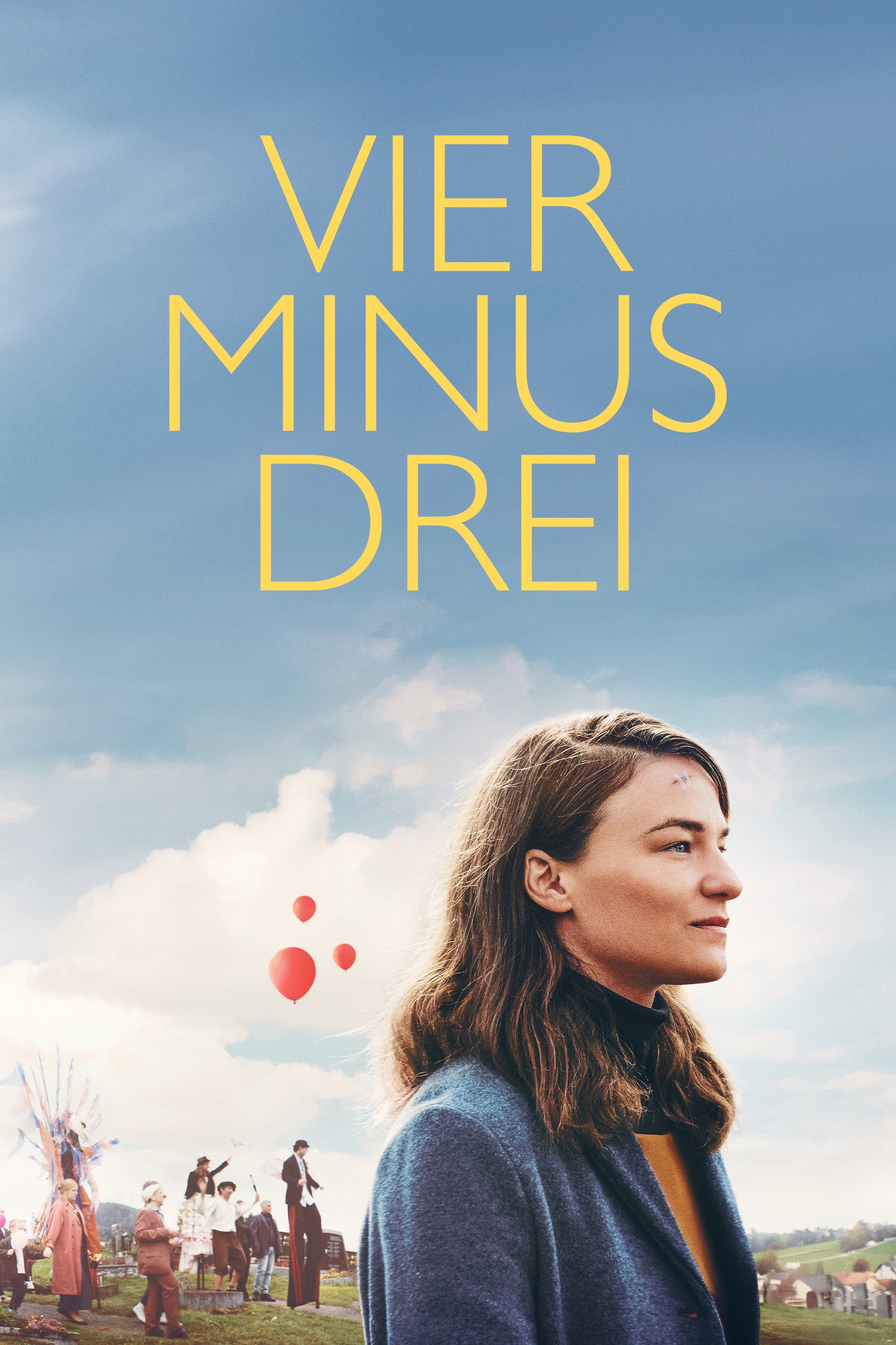 Vier minus drei