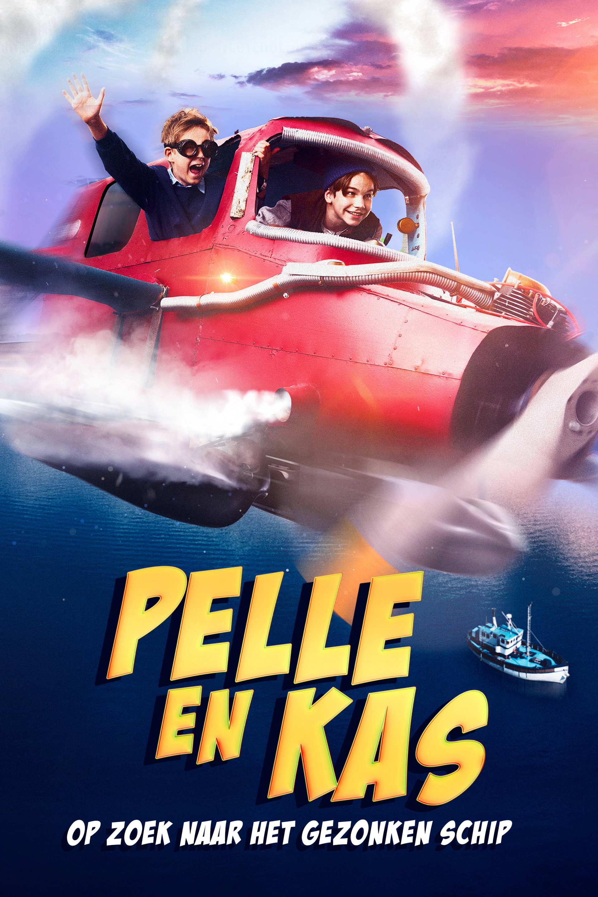 Pelle en Kas op zoek naar het gezonken schip
