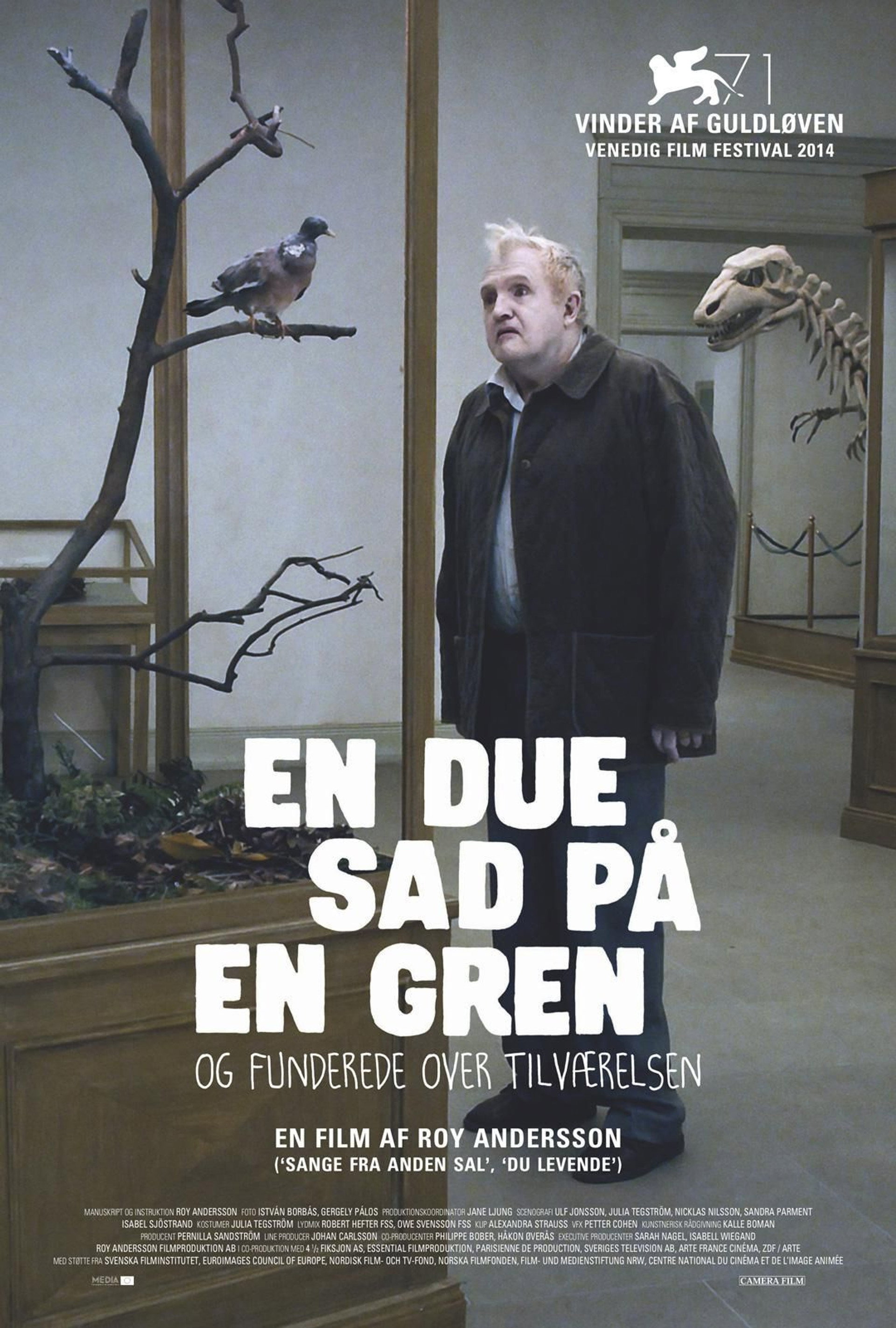 En Due Sad På En Gren Og Funderede Over Tilværelsen