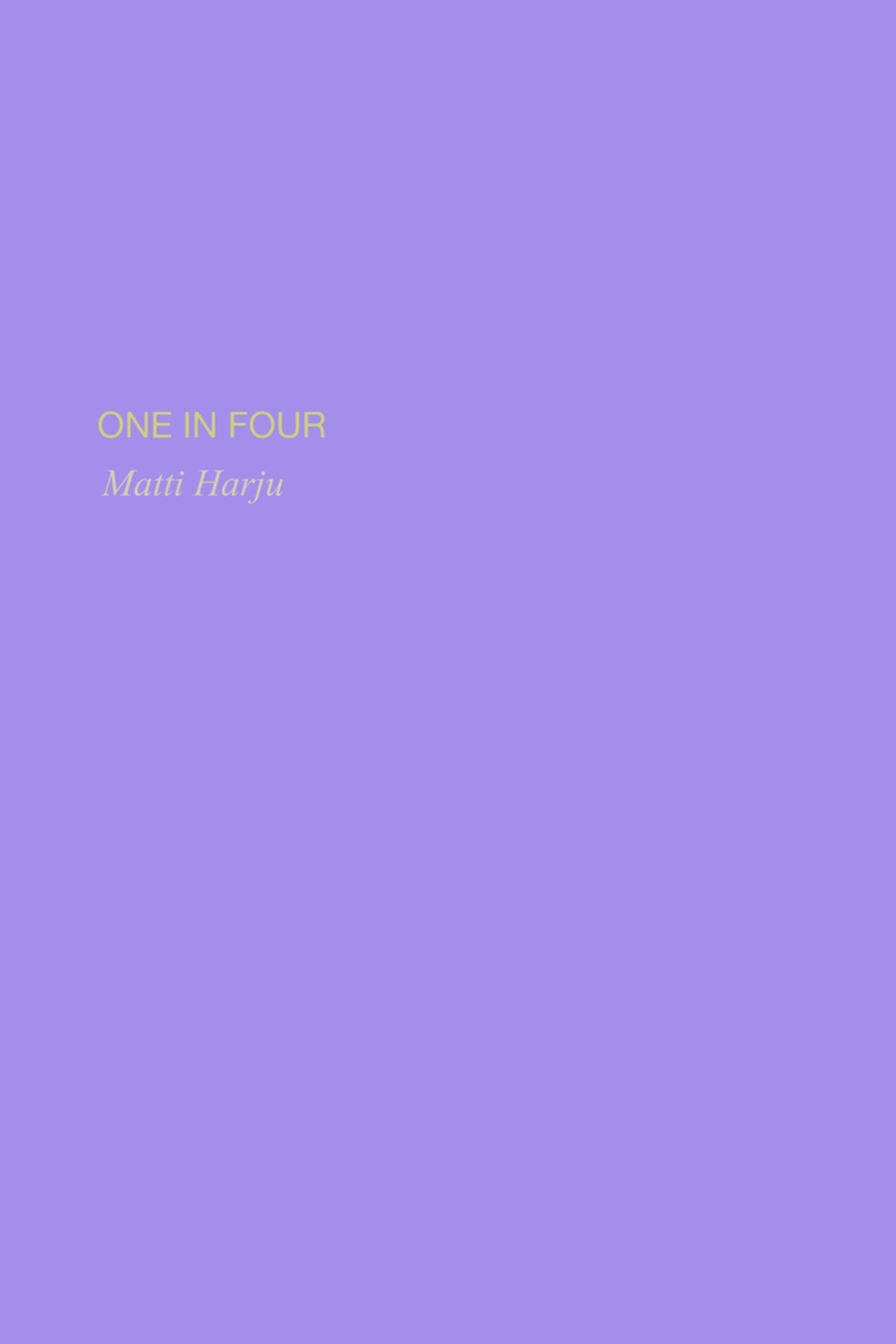 One in Four