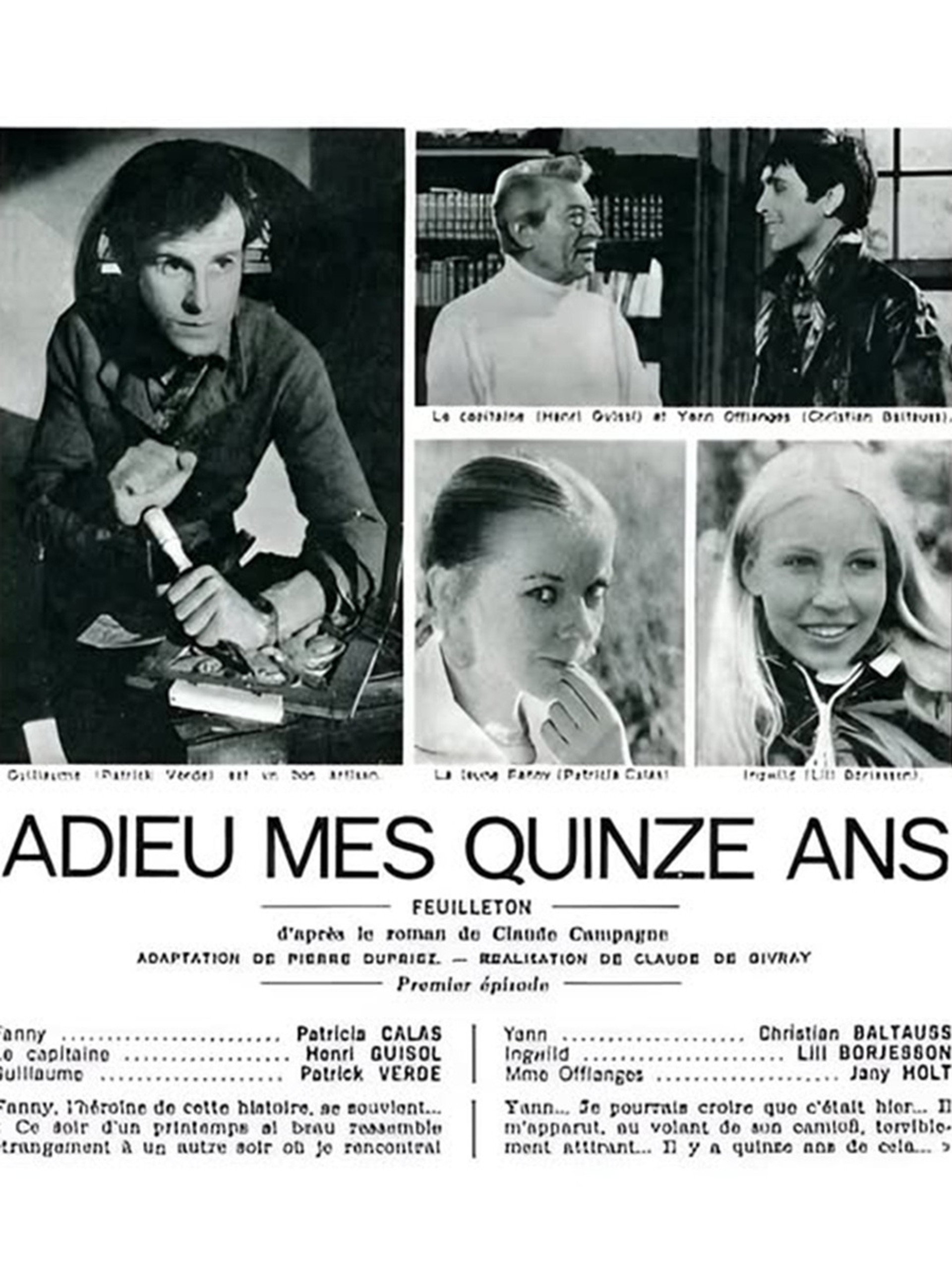 Adieu mes quinze ans