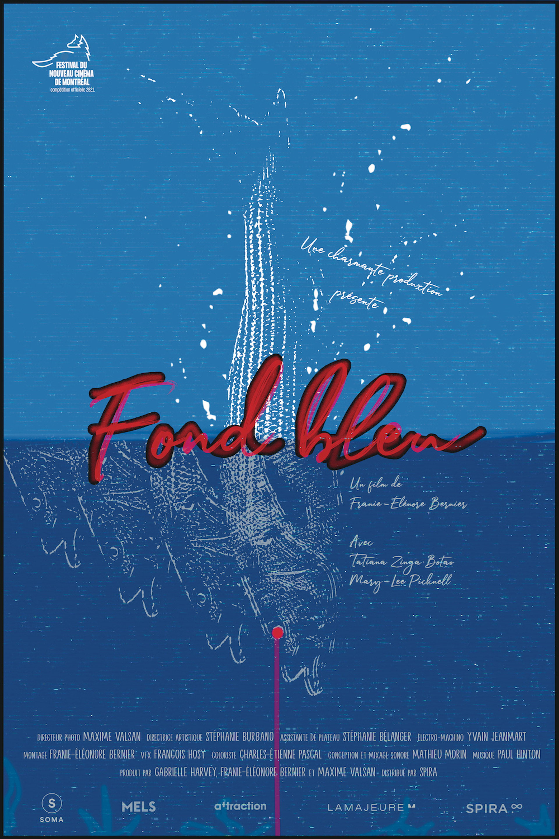 Fond bleu