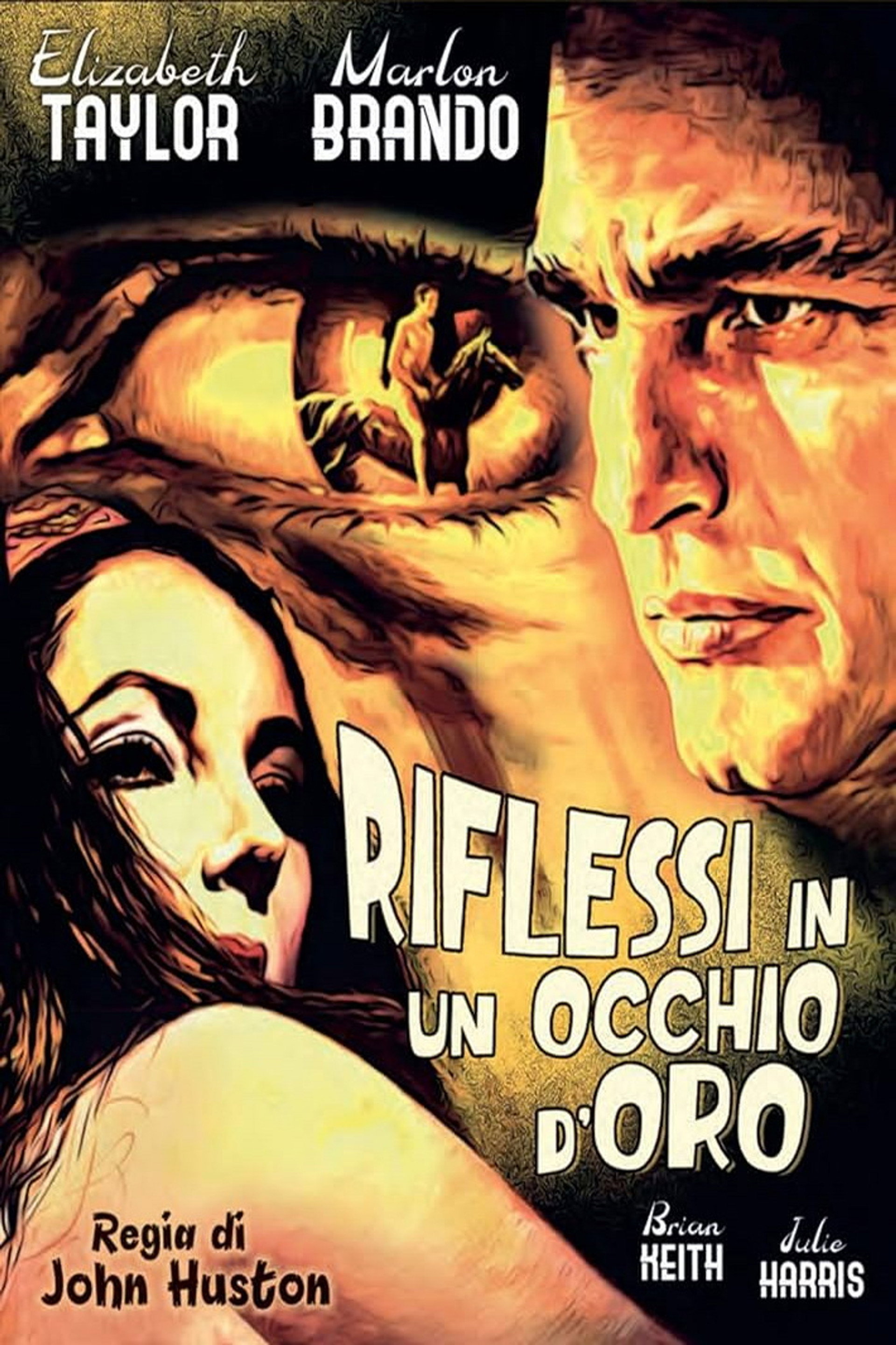 Riflessi in un occhio d'oro