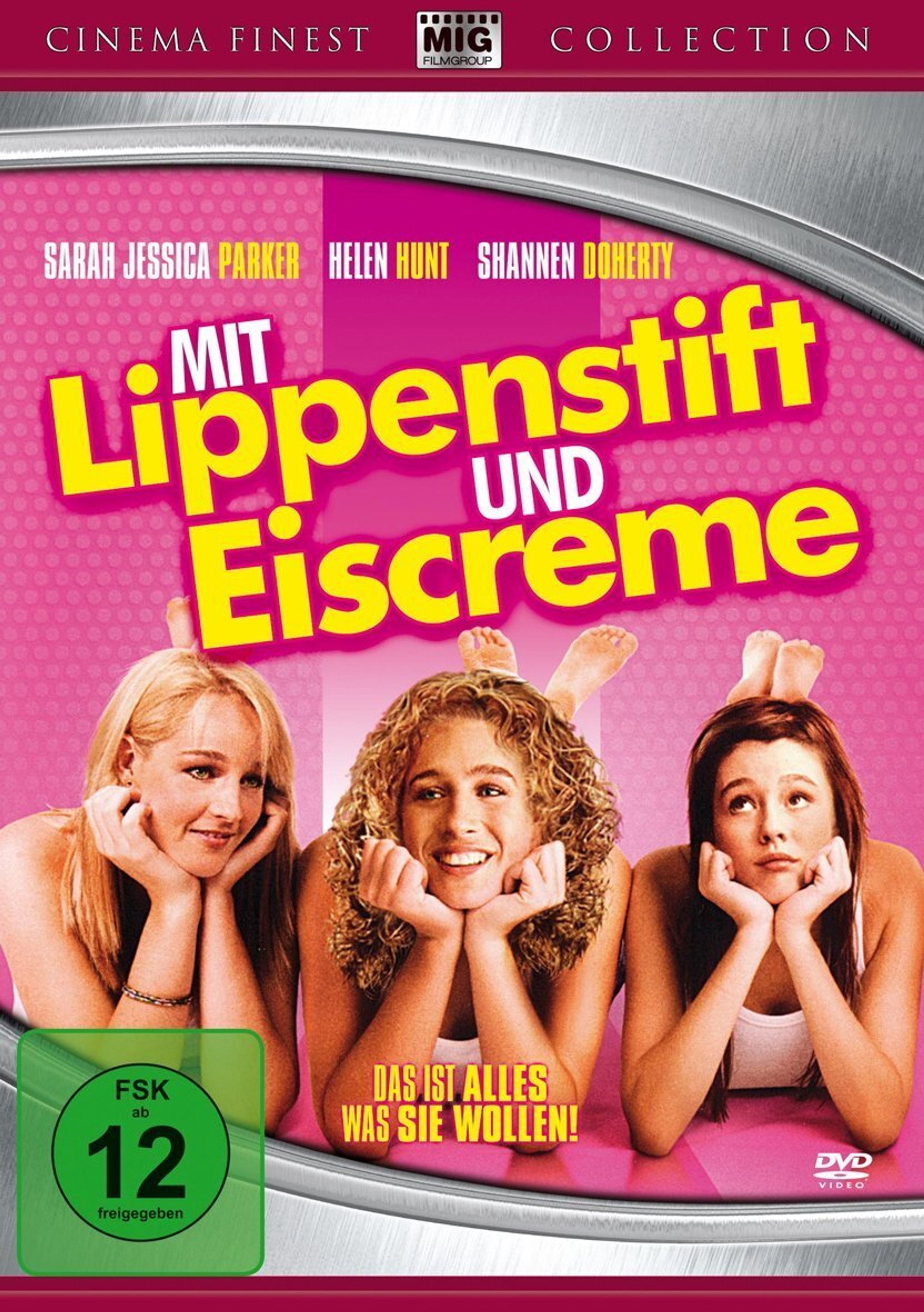 Mit Lippenstift und Eiscreme