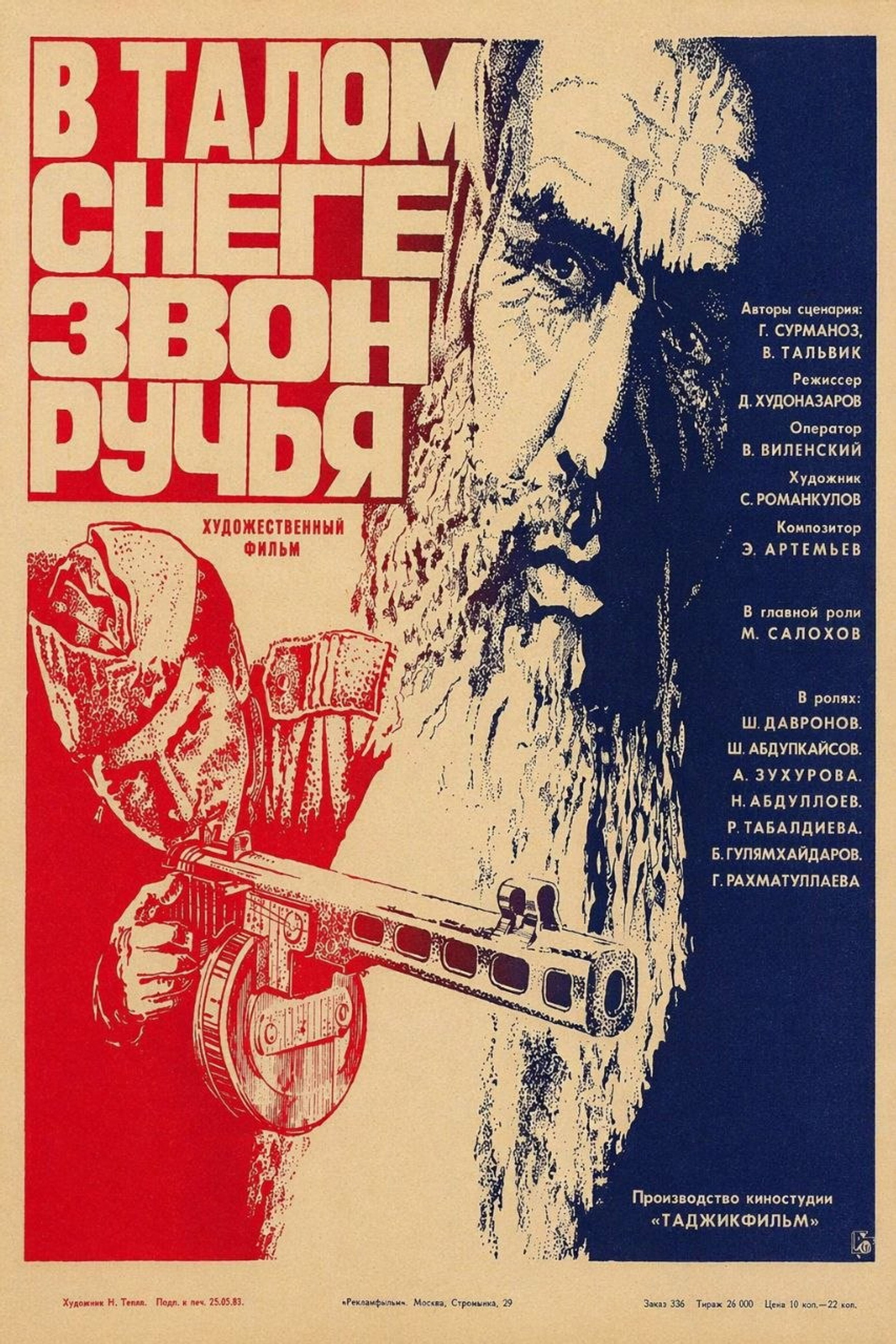 В талом снеге звон ручья