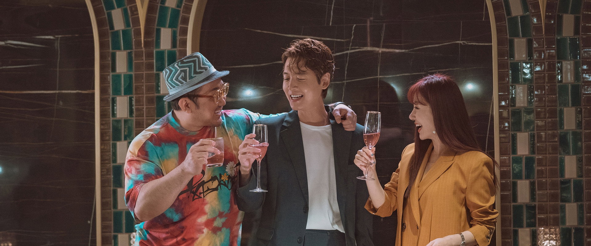 Men of Plastic backdrop